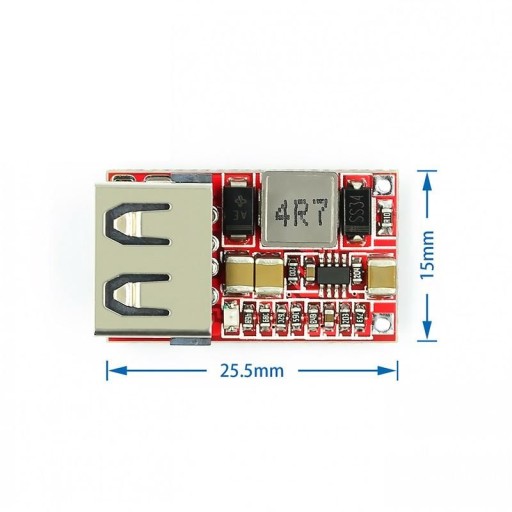 Step-down konvertor 6-24V 12V 3A USB nabíjačka