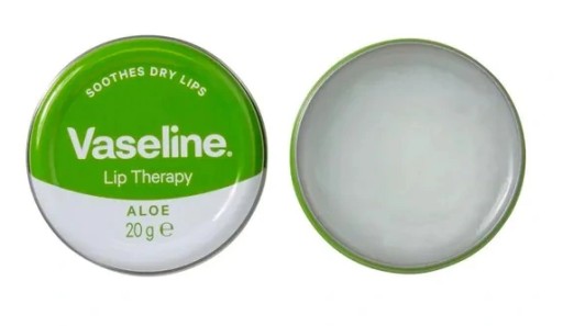 Vaseline Lip Therapy Tin Aloe balzam na pery v kovovej dóze 20 g