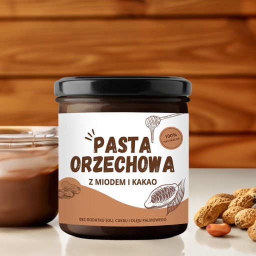 Arašidová pasta s medom a kakaom 300g