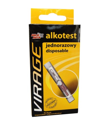 MY CAR - BREATHALIZER - JEDNORÁZOVÝ BREATHLAZER - 1 ks