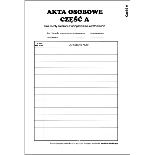 Zakladač na osobné spisy, dokumenty, priečinok Konfex T-01, modrý ABCDE