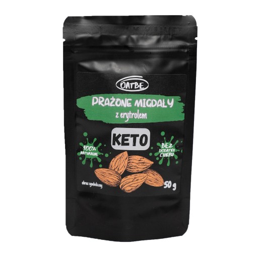 Pražené mandle s erytritolom KETO 50g OATBE