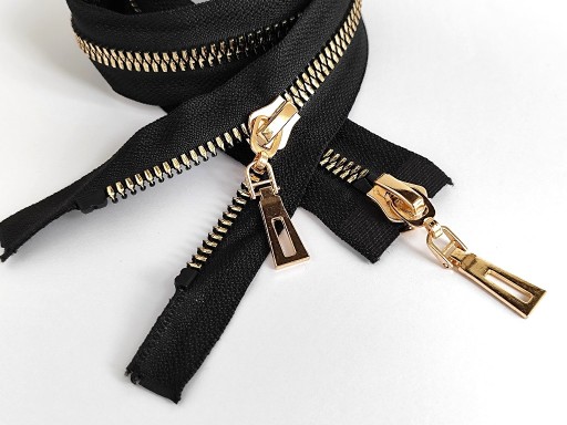 Kockový zips 8 mm, dvojpresuvný hore-dole 65 cm