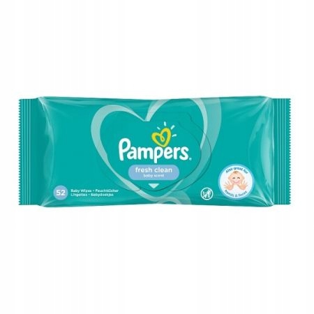 PAMPERS VLHČENÉ Utierky 52 ks FRESH CLEAN