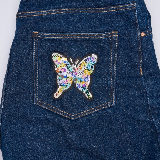 Flitrová TERMO aplikácia, nášivka BUTTERFLY, nažehľovačka