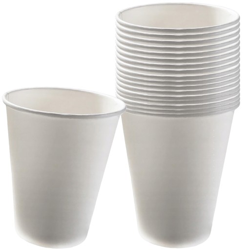 Papierová šálka na kávu, biela, 180ml, 50ks, 73mm