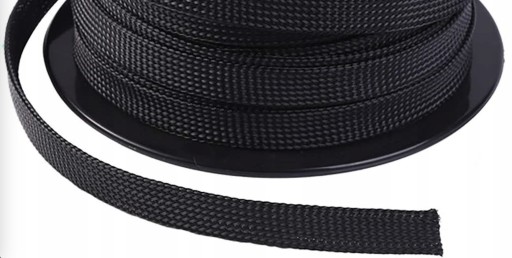 POLYESTEROVÝ KRYT KÁBLA 6 mm ŠIROKÝ 1 meter DLHÝ KÁBEL S HADIAMI KOŽAMI