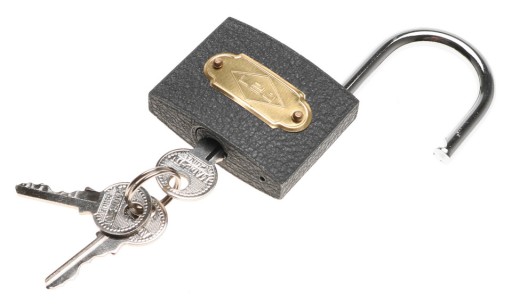 KOVOVÝ visiaci zámok strmeň 50mm 3 kľúče 1381