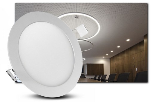 Okrúhly LED panel zapustený do stropu, ZAPOMÍNANÝ 6W