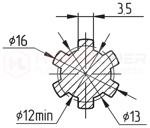 POUZDRO POHONU ČERPADLA NSZ 6 10 16 pre 6 FRÉZOV