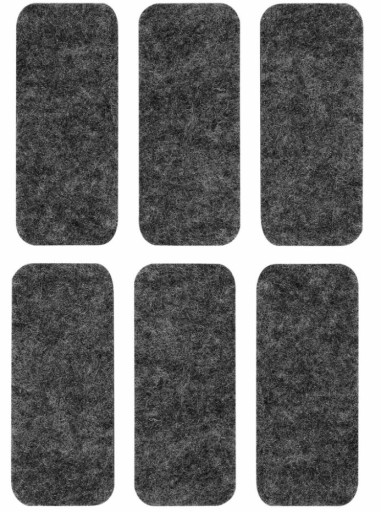 Samolepiace plstené podložky šedé 25x60mm balenie 6 ks - VORSTAHL