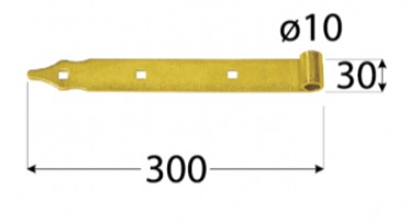 PÁNT PÁSU 300X30X3,0MM | ŽLTÁ