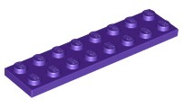 LEGO 3034 TANIER 2x8 fialová (20g) 8 ks