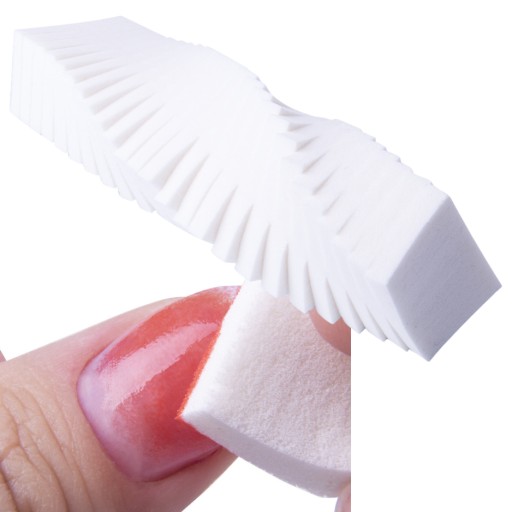 Latexová hubka na ombre a make-up, biela, 25 ks