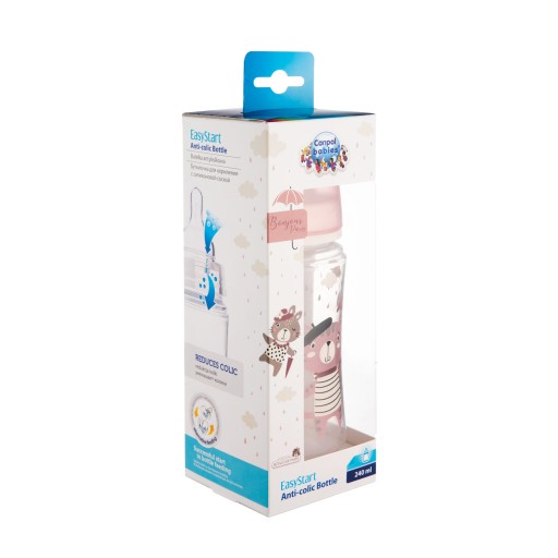 Canpol široká antikoliková fľaša 240 ml BONJOUR