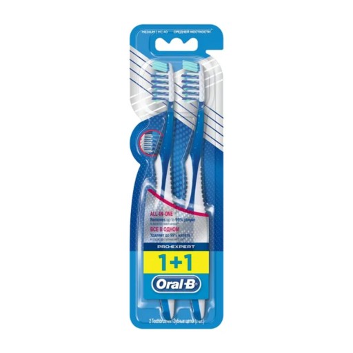 ZUBNÁ KEFKA ORAL-B STREDNÁ 2 KS