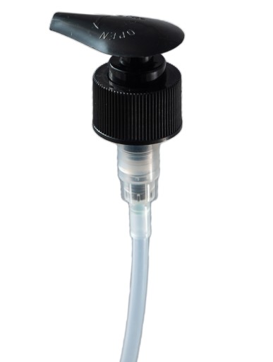 Fľaša s dávkovacou pumpičkou 500ml, sklo, hnedá / čierna