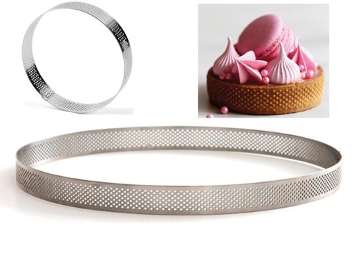 Dierovaný tvar okraja koláča, priemer = 10 cm