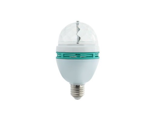 E27 LED ŽIAROVKA DISCO RGB VÝKONNÁ DISCO GUĽA