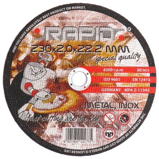 KOVOVÉ REZNÉ KOTOUČE 230 x 2mm RAPID
