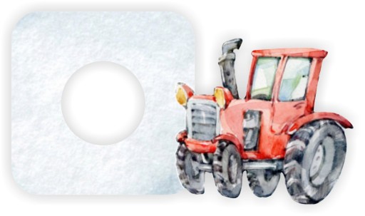 NÁLEPKA spínač svetla kontakt TRAKTOR nálepka izba pre chlapca a deti