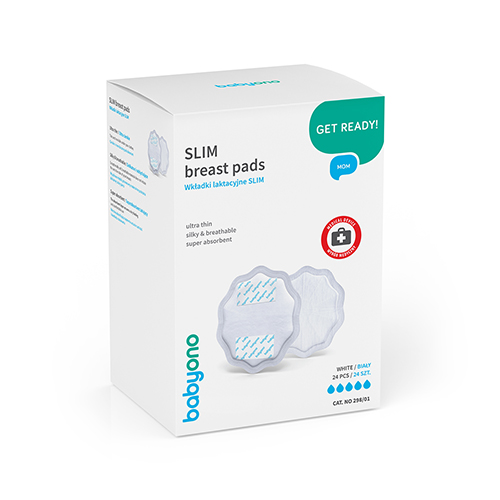 BABYONO Natural Nursing Slim podložky na dojčenie biele 24 ks