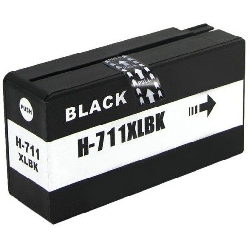 Atrament pre HP 711 XL T120 T520 black, nová náhrada