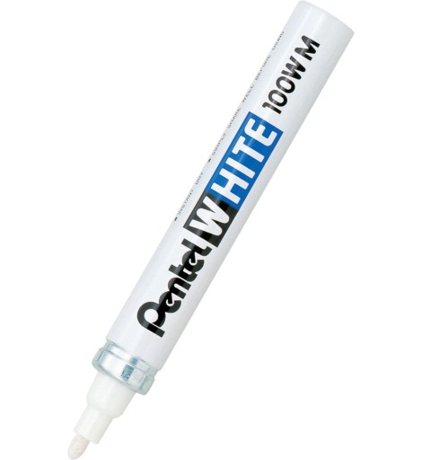 PENTEL X100W-M popisovač olejový 3,9mm biely
