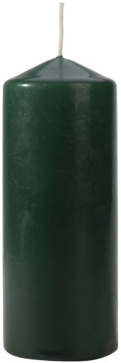 Sviečka valcová sviečka 60/150 BISPOL GREEN 15 cm