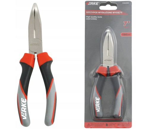 KOMBINOVANÉ KLIEŠTE PREDĹŽENÉ PREHNUTÉ 180mm VERKE