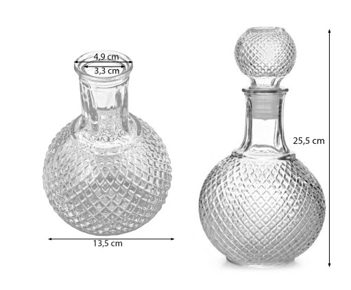 Karafa na víno, vodu, limonádu, džúsy, 1L džbán