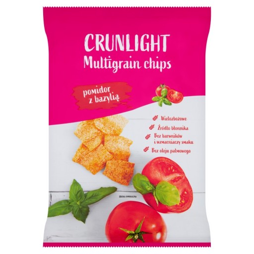 Crunlight Multigrain chips paradajková bazalka 70 g