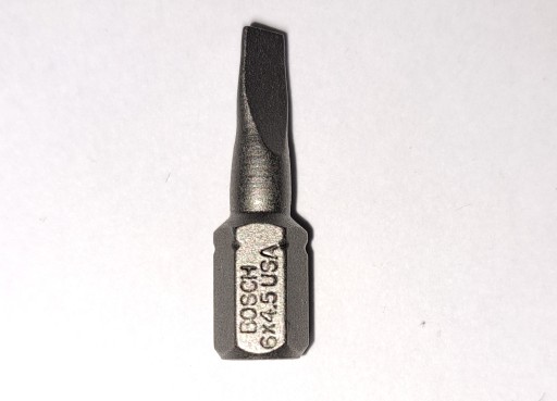 BOSCH EXTRA HART BITOVAČ PLOCHÝ 0,6x4,5, 25 mm, HEX SHANK 1/4