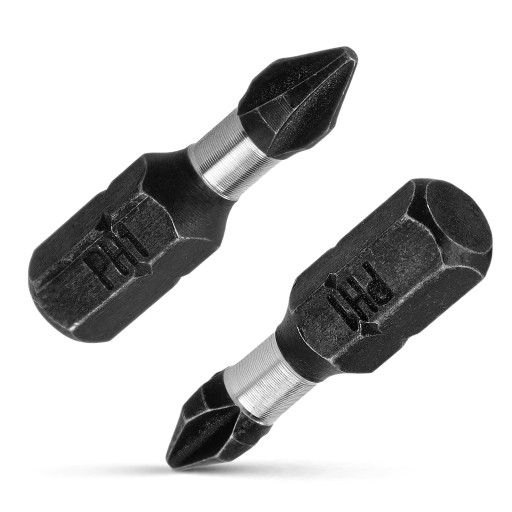 NÁRAZOVÉ HROTY NÁRAZOVÝ BIT SILNÝ SKRUTKOVACÍ BIT PH1 25 MM
