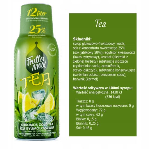 Fruttamax koncentrát Lemon Ice Tea sirup 500 ml