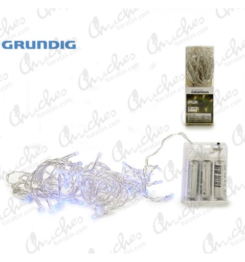 LED GARLANDOVÉ SVETLÁ 5M 50 LED DEKORATÍVNE SVETLÁ NA BATÉRIU 3XAA