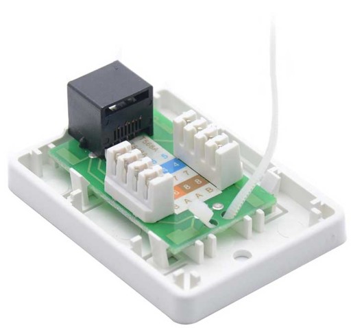 SIEŤOVÁ ZÁSUVKA RJ45 RJ-45 8P8C CAT5E INTERNET