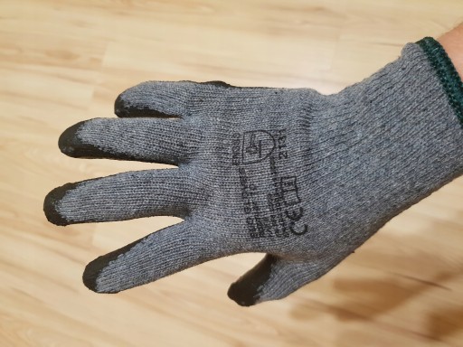 Ochranné pracovné rukavice LATEX, 12 párov