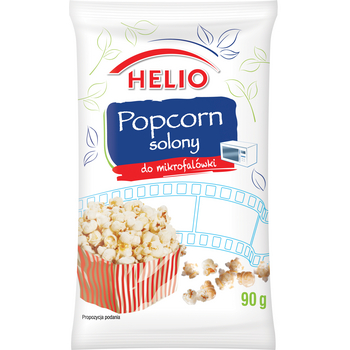 HELIO POPCORN DO MIKROVLNNE SLANENY 90G..