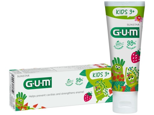 Detská zubná pasta GUM Sunstar pre deti 3-6 rokov Jahoda