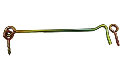 HÁČKOVÝ SKRUTOVÝ DVERE HÁKOVÝ ZAVER 350x8mm
