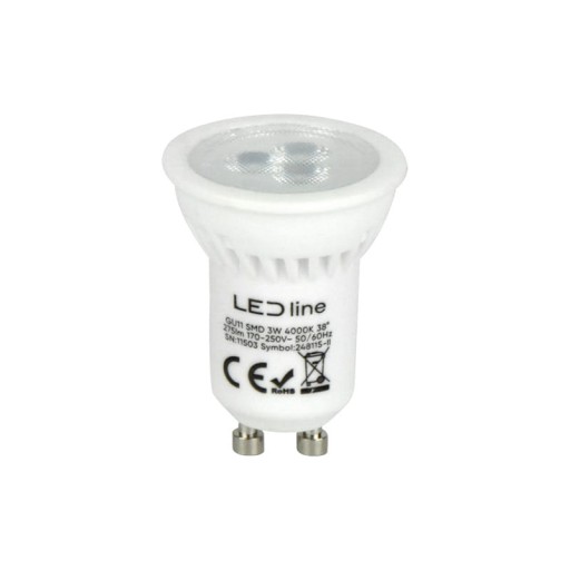 GU11 LED žiarovka 3W 38° Reflektor Neutrál 4000K 330lm