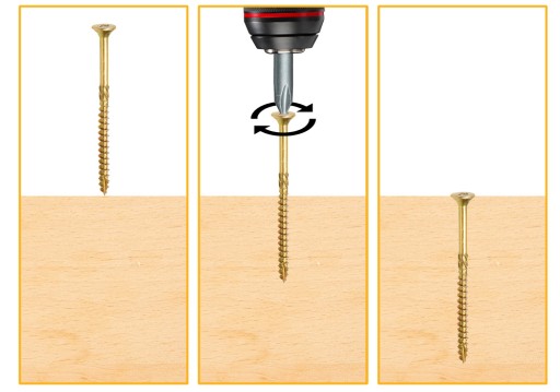 TESÁRSKE SKRUTKY DO DREVA 3,5x35 TAPERED TORX 200 ks CS 35035 DOMAX