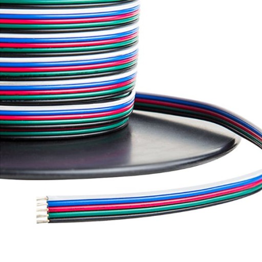 RGBW kábel - päťžilový pre LED pásik