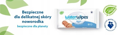 Water Wipes utierky vlhčené vodou 60 ks.