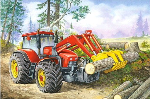 Diamantové vyšívanie TRAKTOR DIAMANTOVÁ MALBA Diamantová mozaika pre chlapca