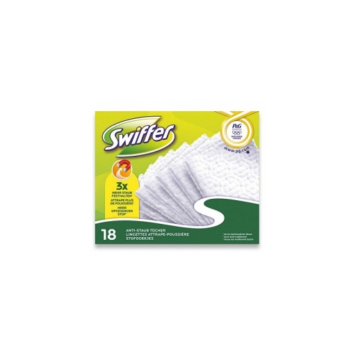 SWIFFER SUCHÉ OBLEČENIE NÁHRADA ZA MOP 18 KS MAGNET NA PRACH VLASY