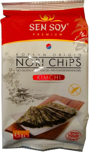 Nori Kimchi čipsy z rias 4,5g - Sen Soy