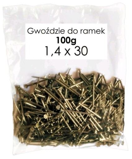 Včelárske klince na pribíjanie rámikov 1,4 x 30