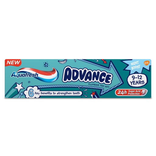 Pasta Aquafresh Advance pre deti 9-12 rokov 75ml